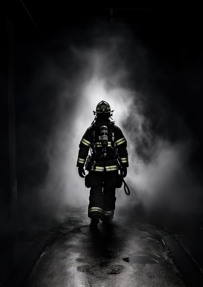 Aesthetic Photography of firefighter motion helmet adult.