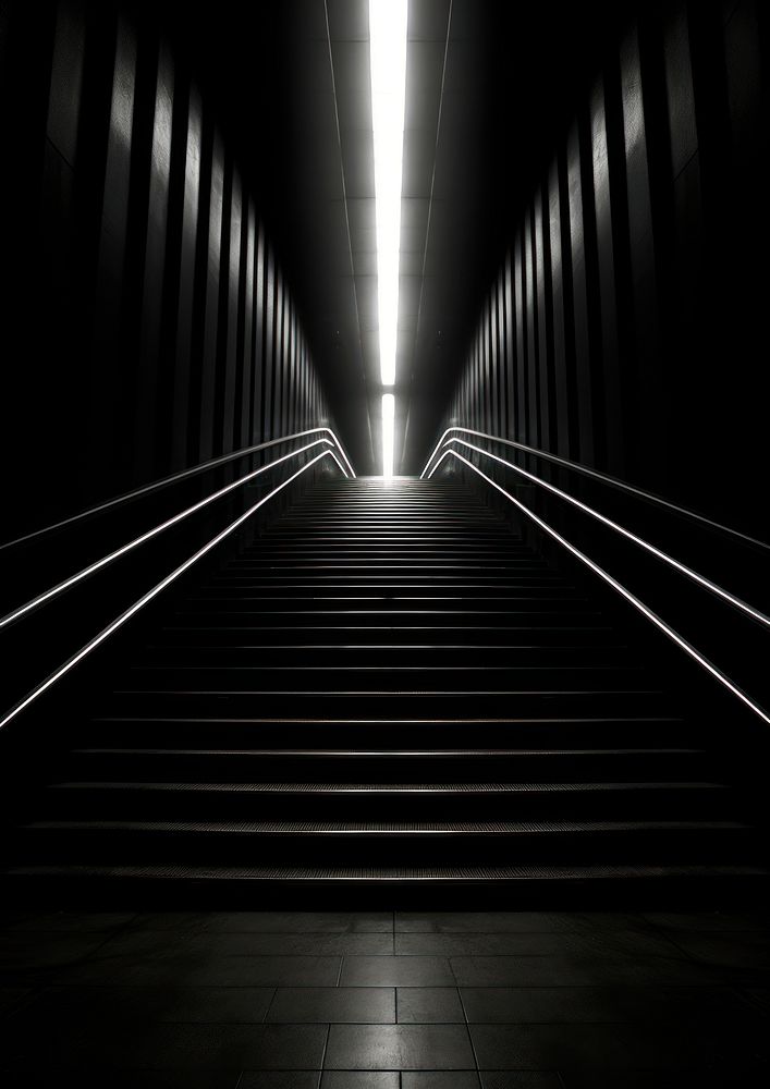 Aesthetic Photography of heaven architecture staircase tunnel.