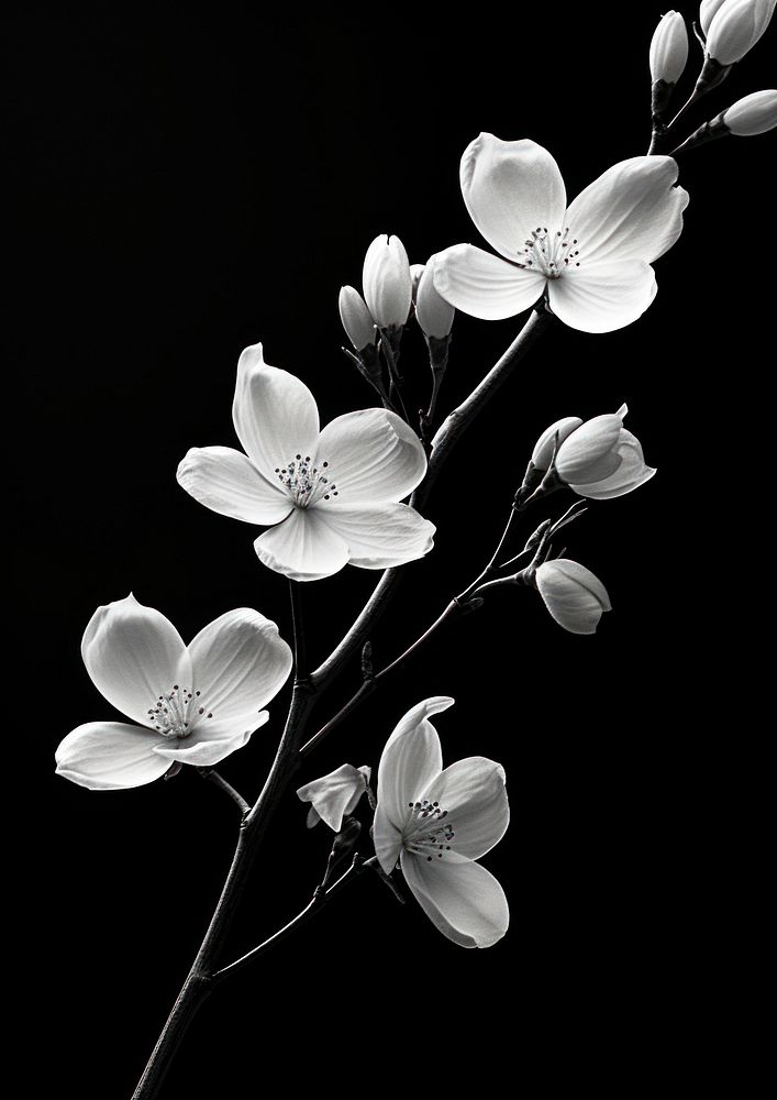 Aesthetic Photography of jasmine blossom flower plant.