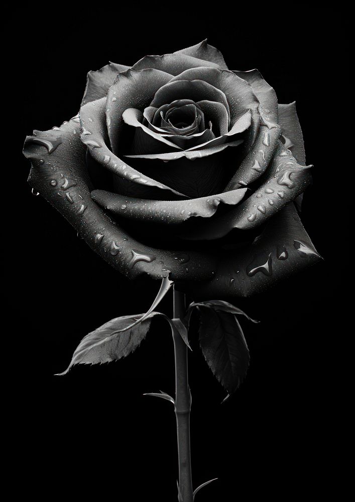 Aesthetic Photography of rose black flower plant.
