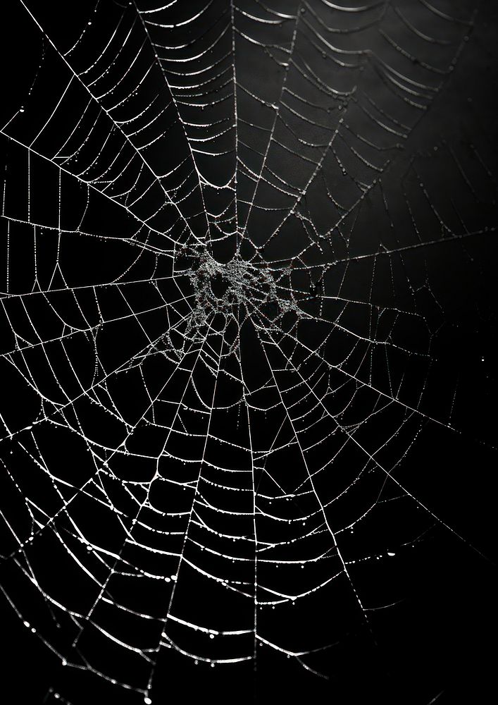 Aesthetic Photography of spider web black backgrounds complexity.