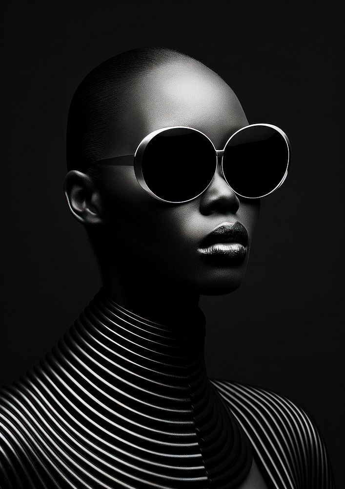Photography black people photography monochrome sunglasses.