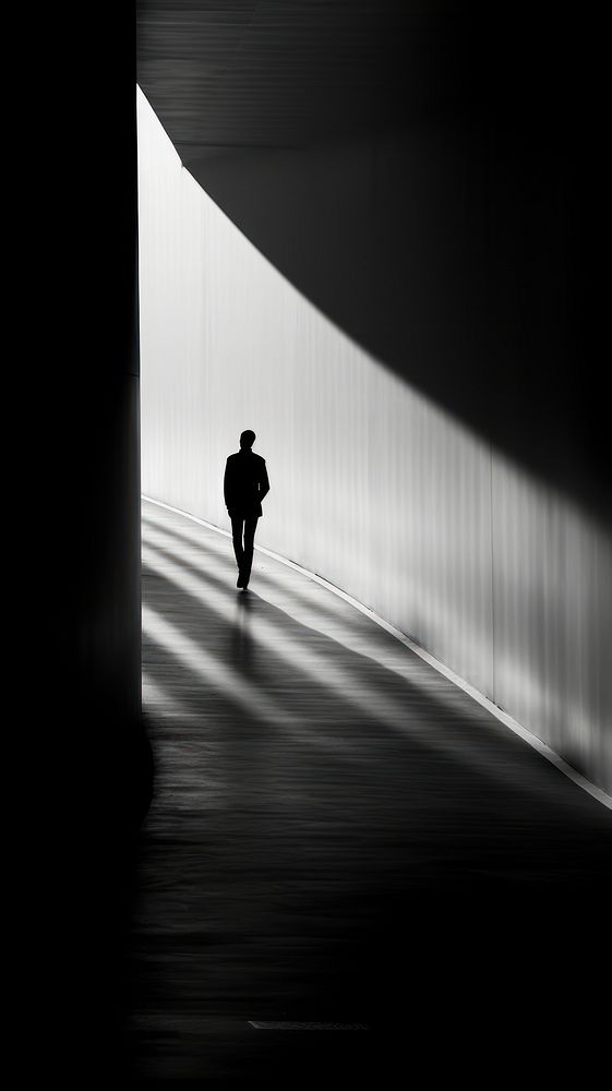 Photography people silhouette walking architecture monochrome.