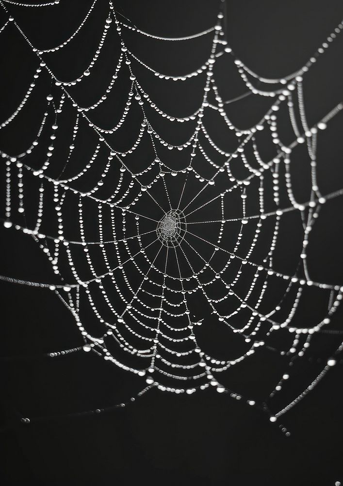 Aesthetic Photography spider web arachnid black invertebrate.