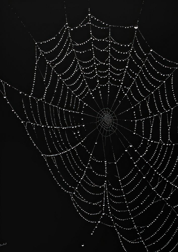 Aesthetic Photography spider web black backgrounds complexity.