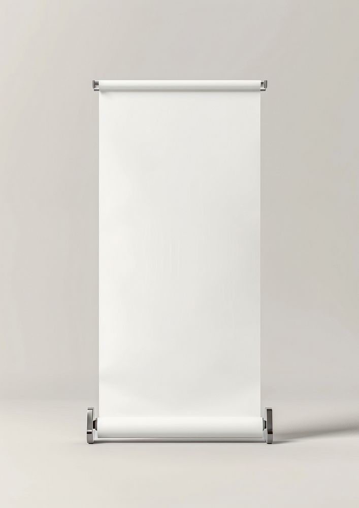Roll up banner  white white background electronics.
