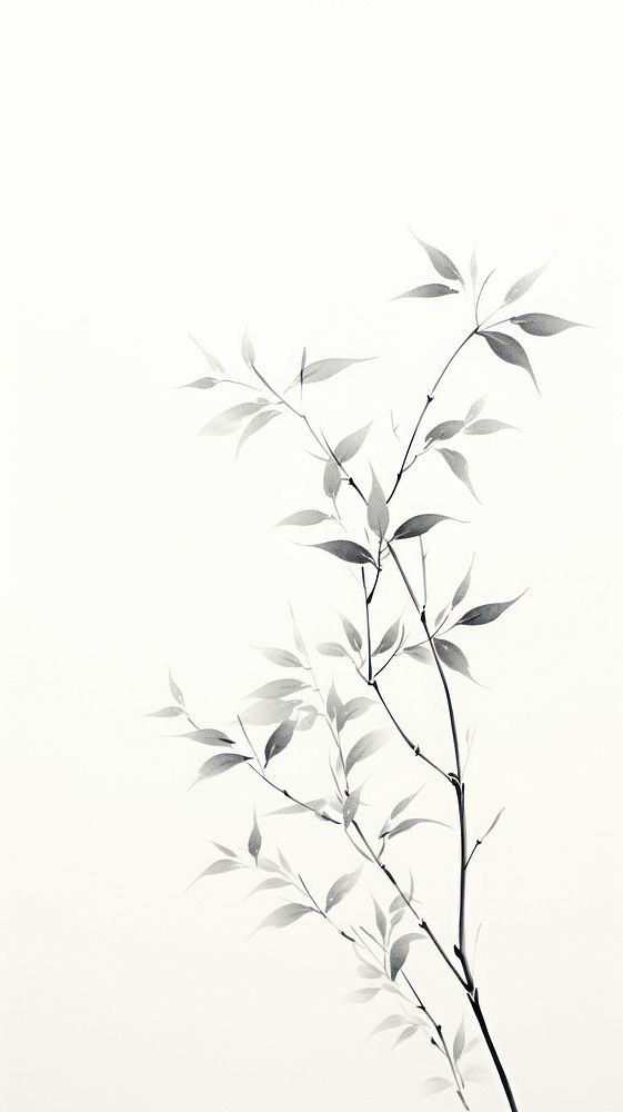 White leaf pattern plant.