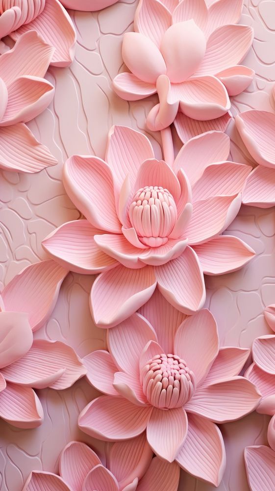 Lotus bas relief small pattern flower petal plant.