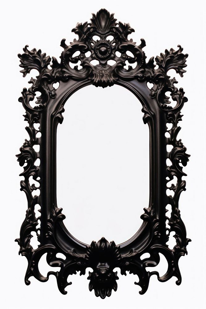 Gothic mirror frame black.