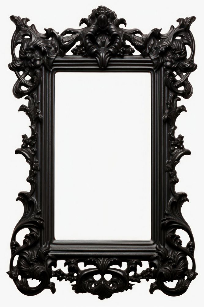 Gothic mirror frame black.