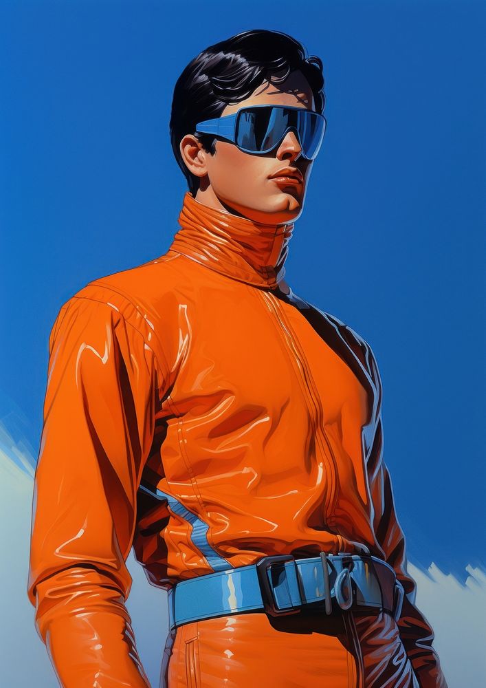 Man fashion blue accessories sunglasses.