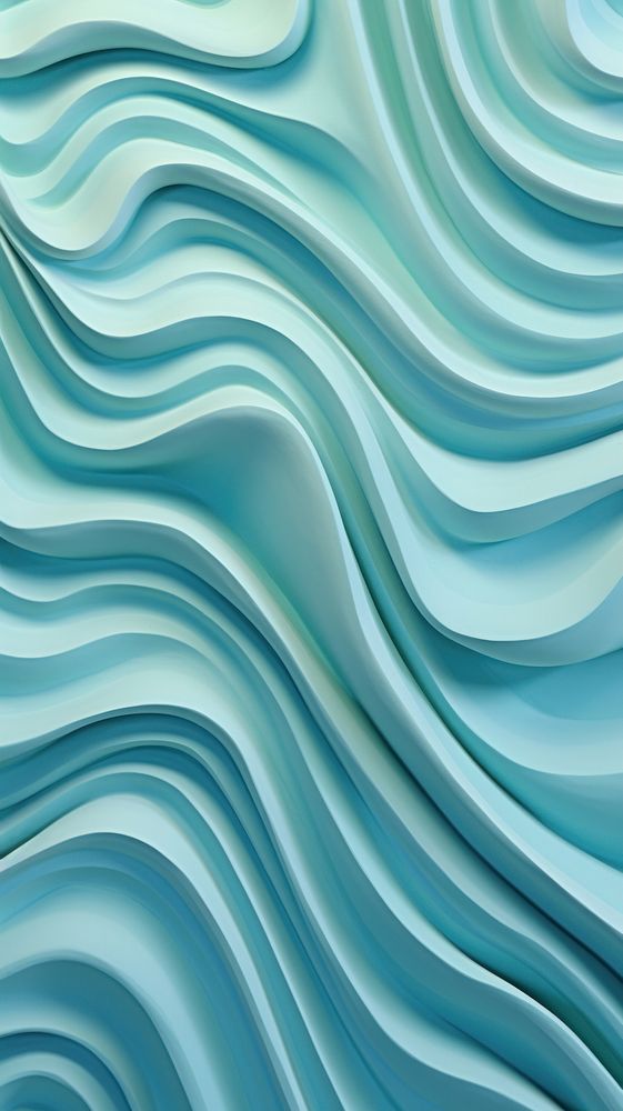 Wave bas relief pattern turquoise art backgrounds.