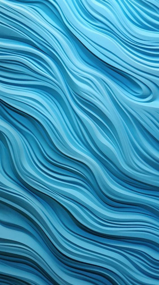 Wave bas relief pattern blue turquoise backgrounds.