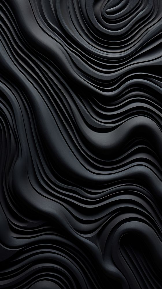 Black wave bas relief pattern backgrounds concentric monochrome.