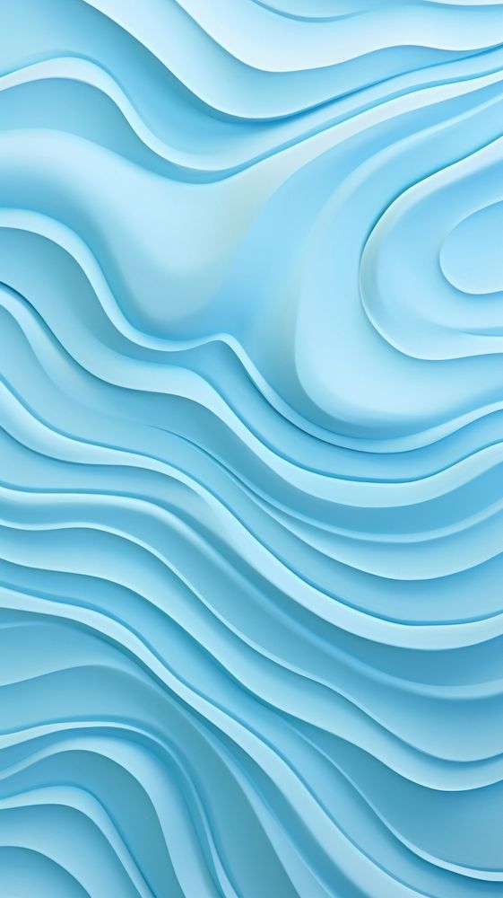 Blue wave bas relief pattern turquoise backgrounds abstract.