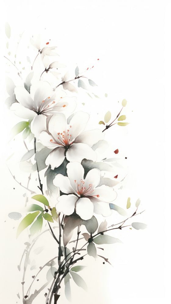 Flowers blossom plant white.