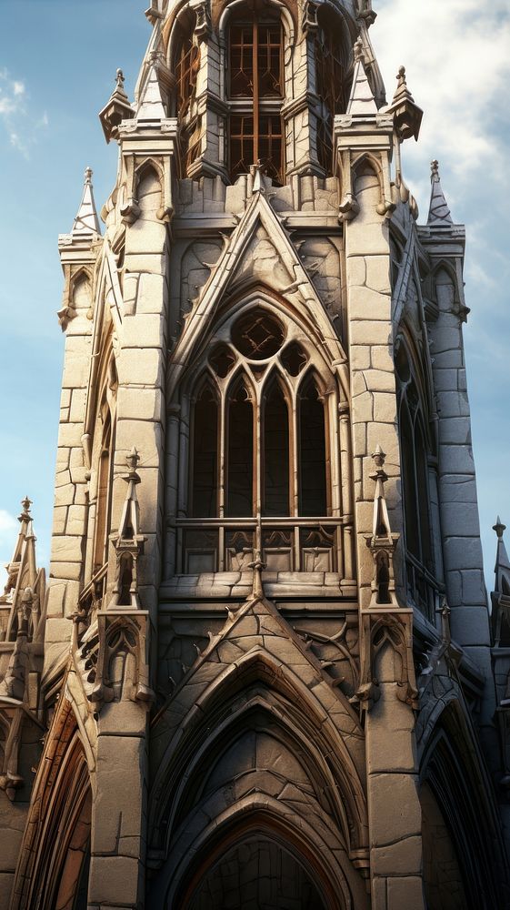 Gothic tower architecture building spirituality.