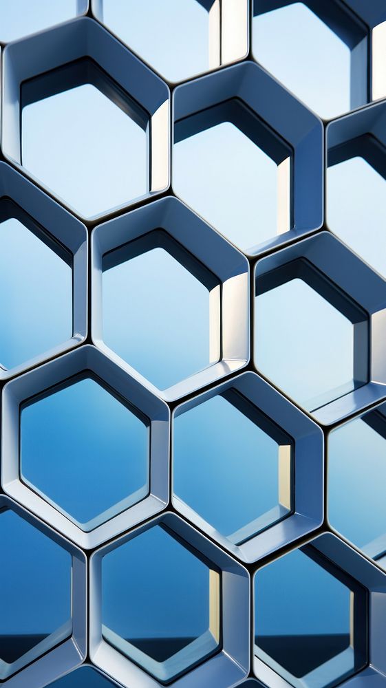 Pattern architecture honeycomb hexagon.