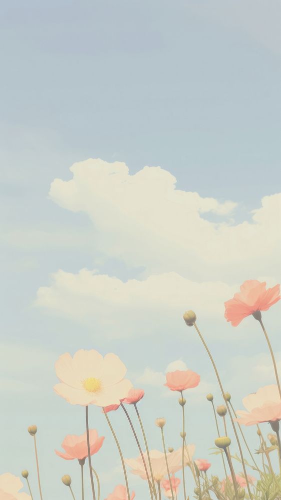  Flower landscape outdoors blossom. AI generated Image by rawpixel.