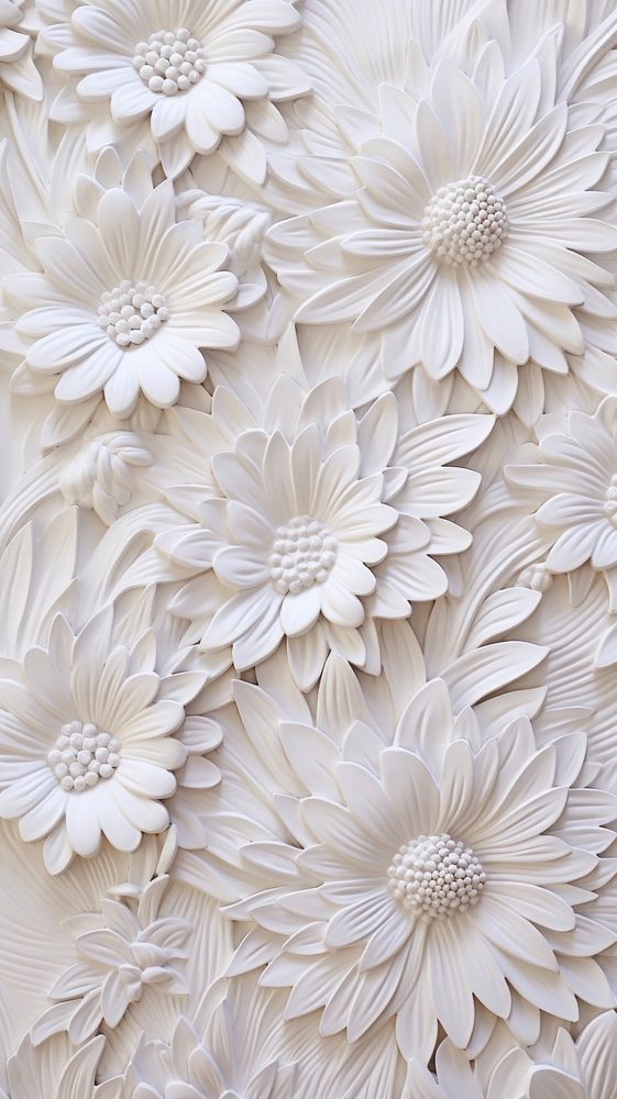 Flower white backgrounds pattern.