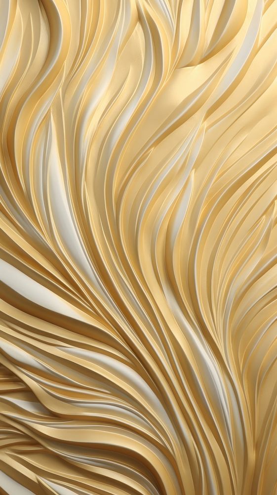 Gold botanical bas relief pattern art backgrounds abstract.
