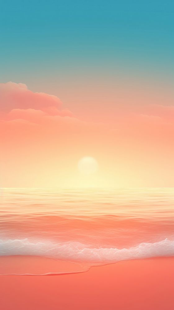 Beach outdoors horizon sunset. AI generated Image by rawpixel.