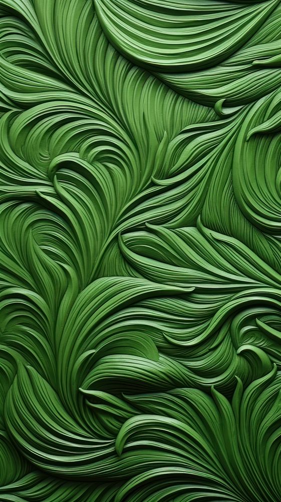 Green nature bas relief pattern leaf art backgrounds.