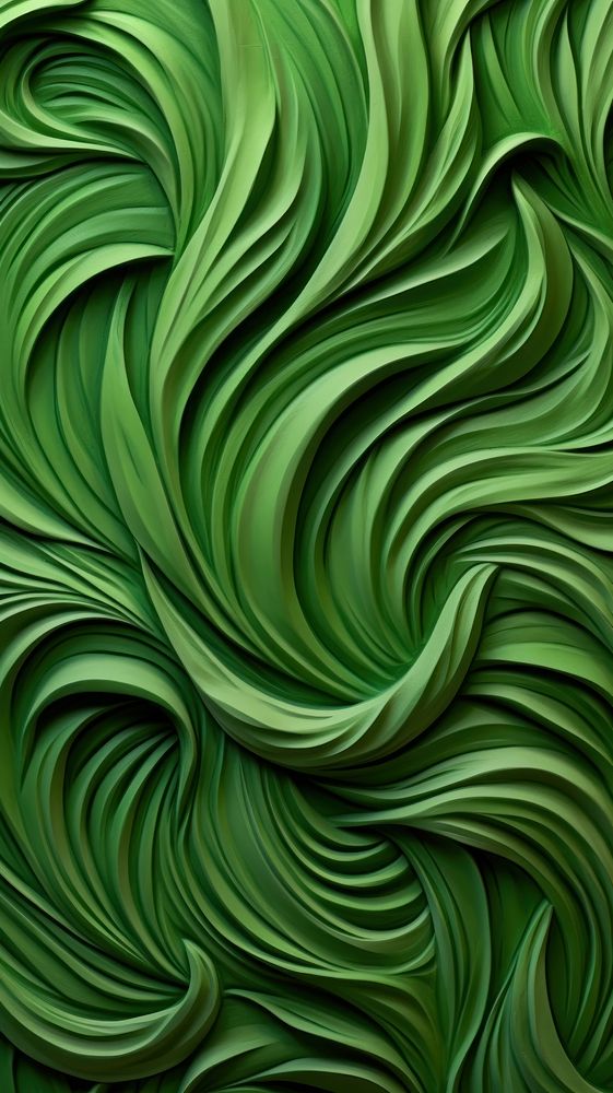 Green nature bas relief pattern plant leaf art.