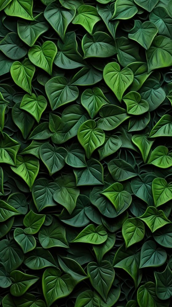 Ivy bas relief pattern plant green leaf.