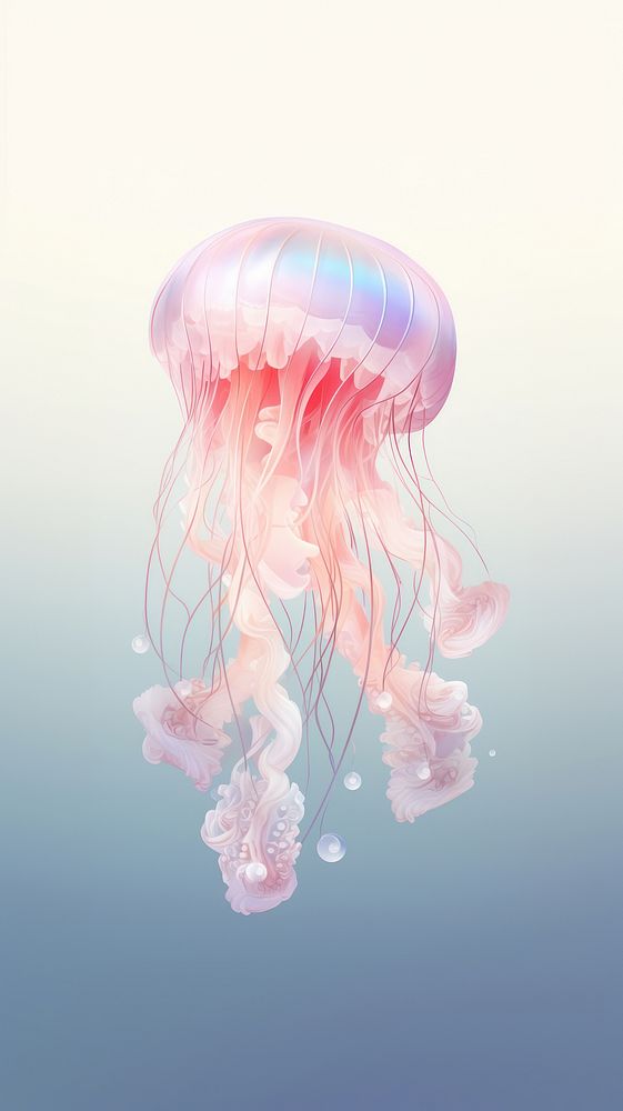 Jellyfish invertebrate underwater chandelier.