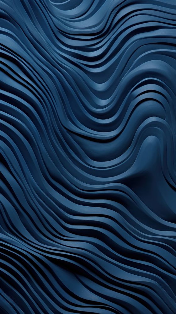 Navy wave bas relief pattern blue backgrounds monochrome.