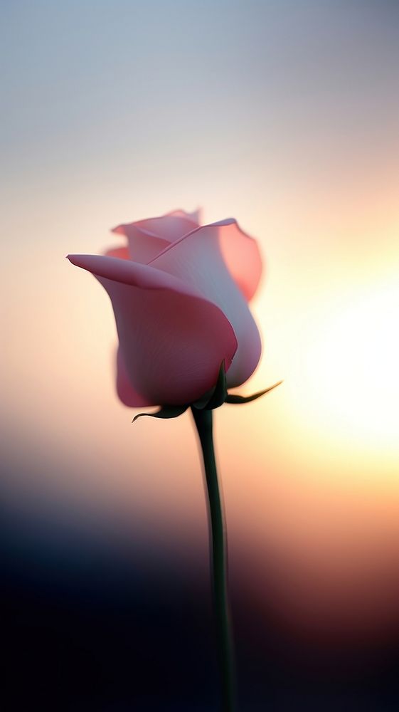  Tiny rose flower sunset petal. AI generated Image by rawpixel.