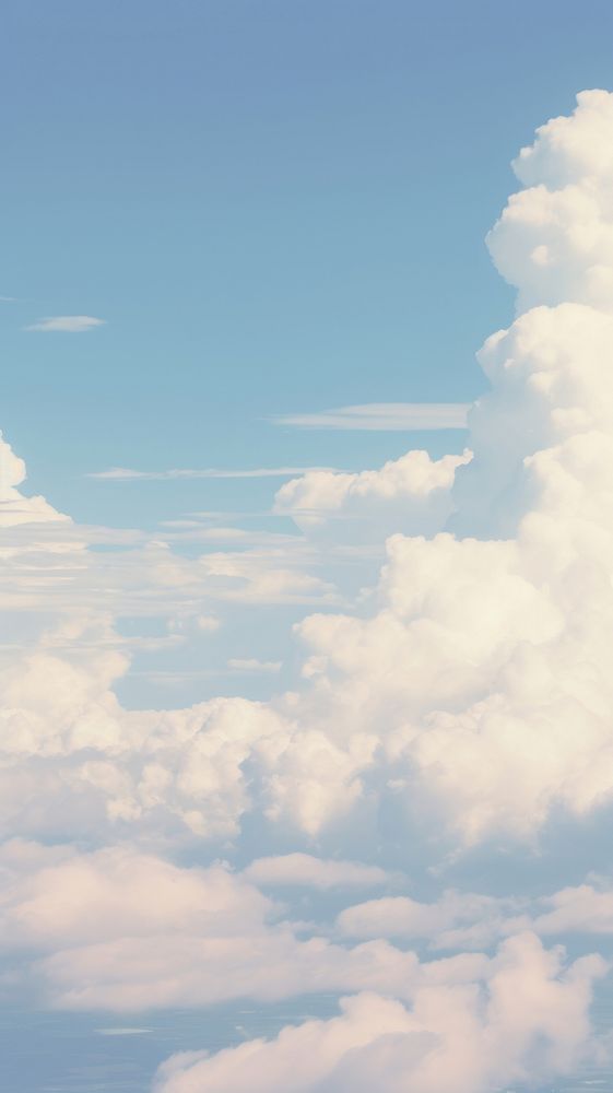 Aesthetic cloud landscape wallpaper outdoors nature sky.