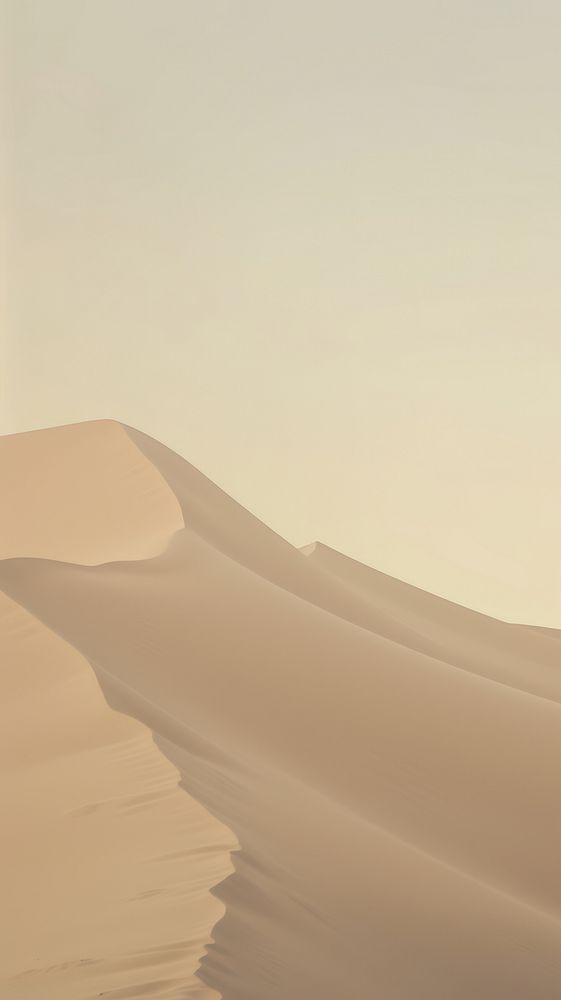 Esthetic sand dunes landscape wallpaper outdoors horizon desert.