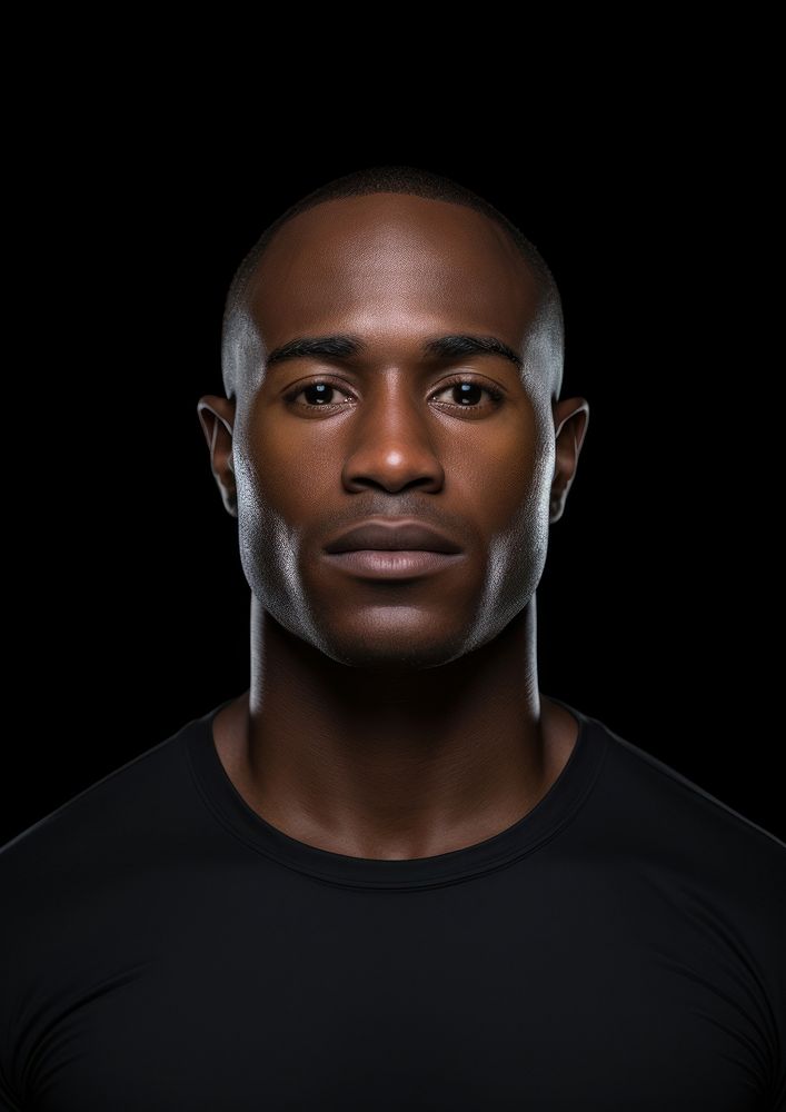 African american man portrait adult black.