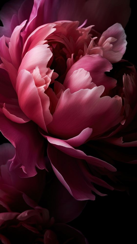  Peony flower petal plant. AI generated Image by rawpixel.