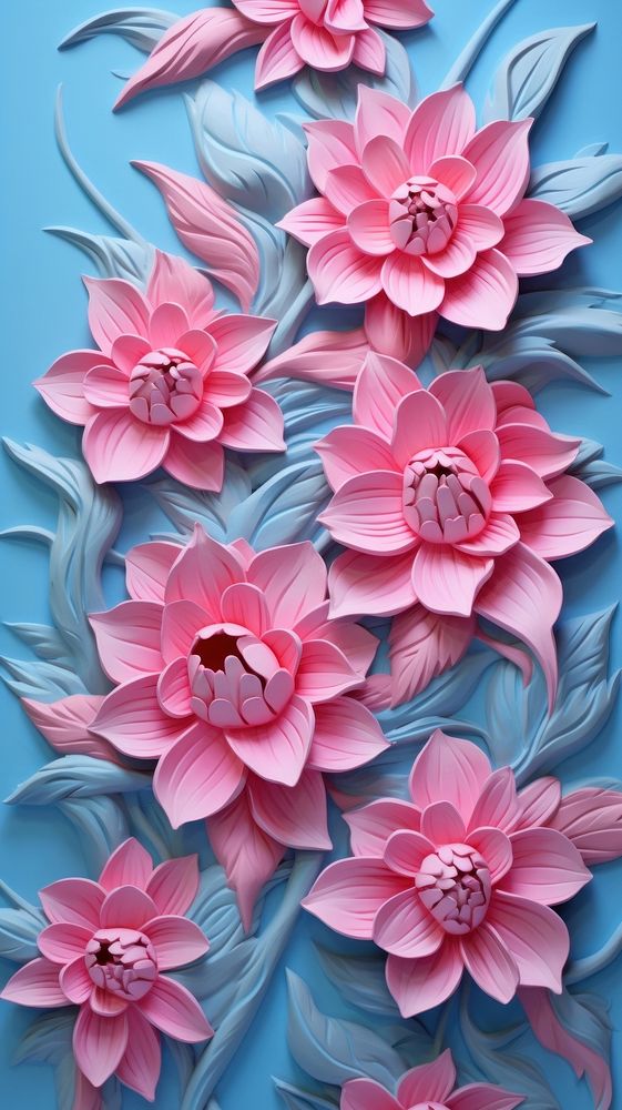 Pink flower pattern art petal.