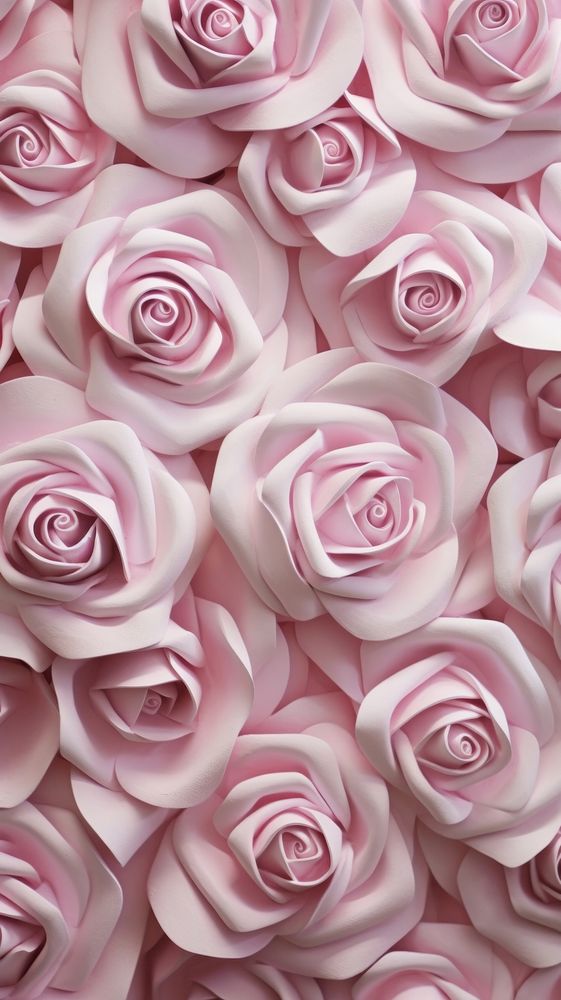  Pink rose pattern flower petal. AI generated Image by rawpixel.