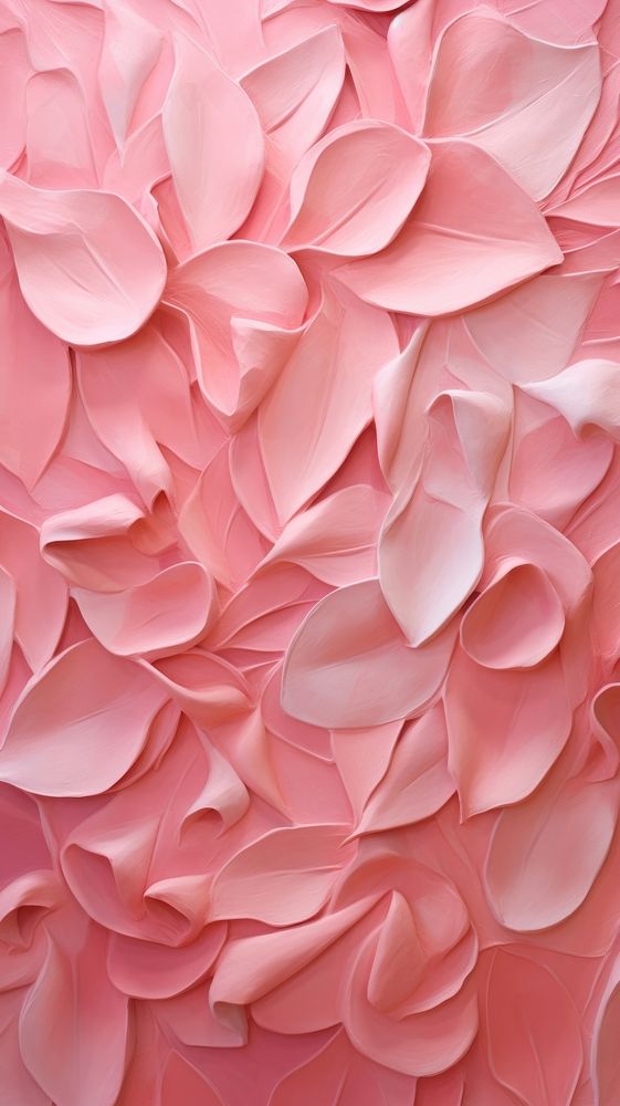 Rose petals bas relief pattern plant pink backgrounds.