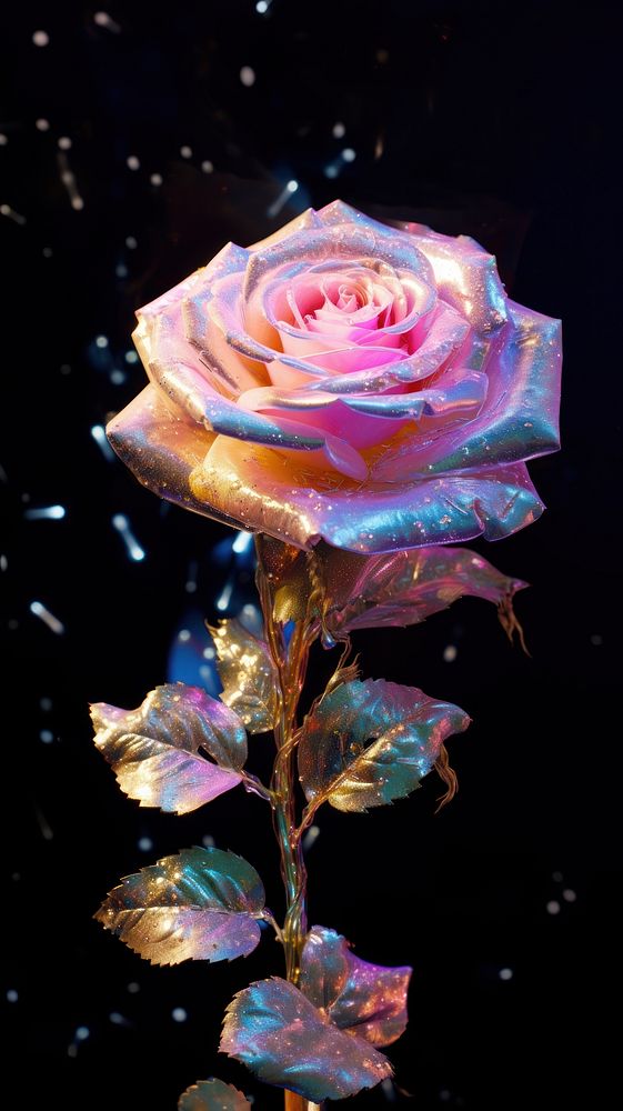  Roses flower petal plant. AI generated Image by rawpixel.