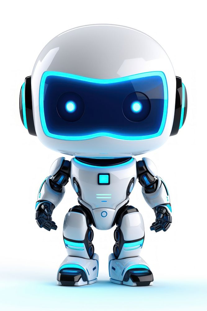Cute robot futuristic technology protection.