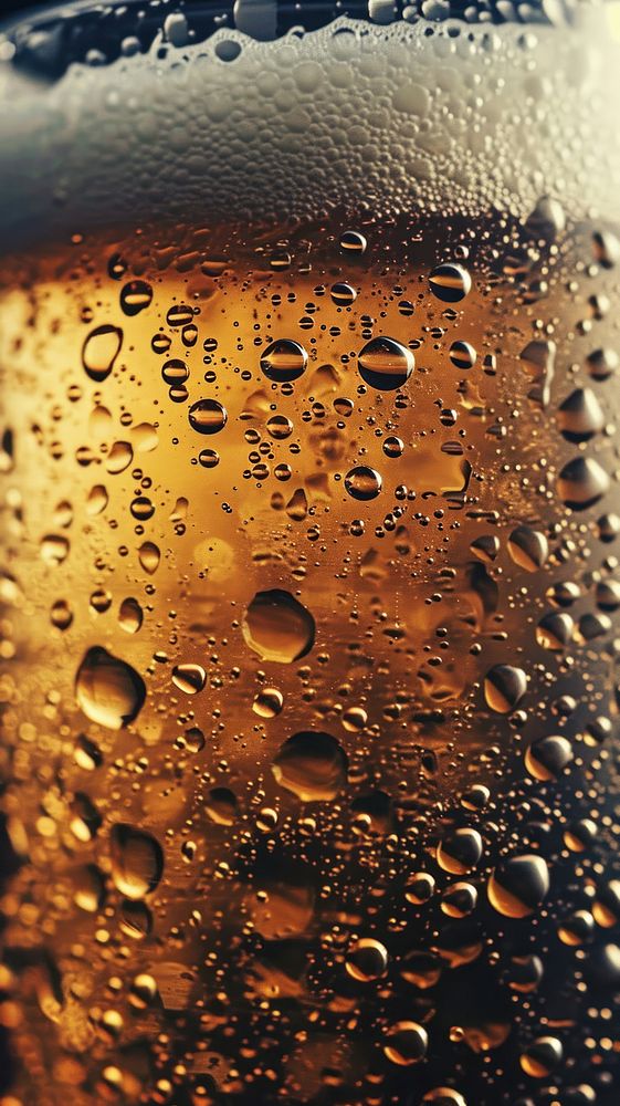 Beer drink glass rain.