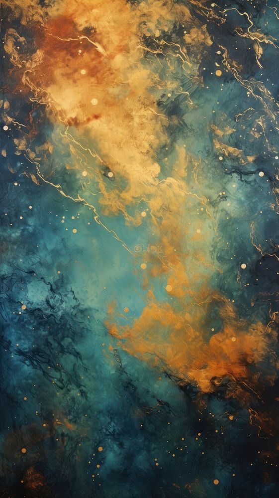 Space galaxy astronomy painting nebula.