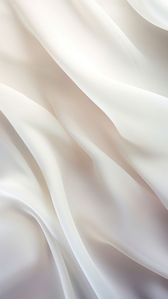 Milky white silk on liquid backgrounds abstract simplicity.