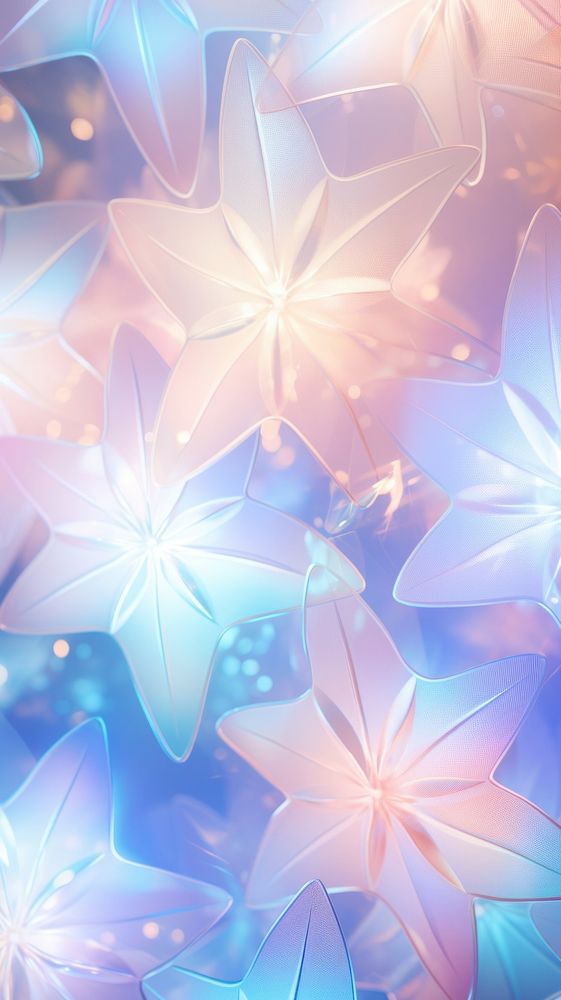 3d star aesthetic holographic pattern graphics nature.