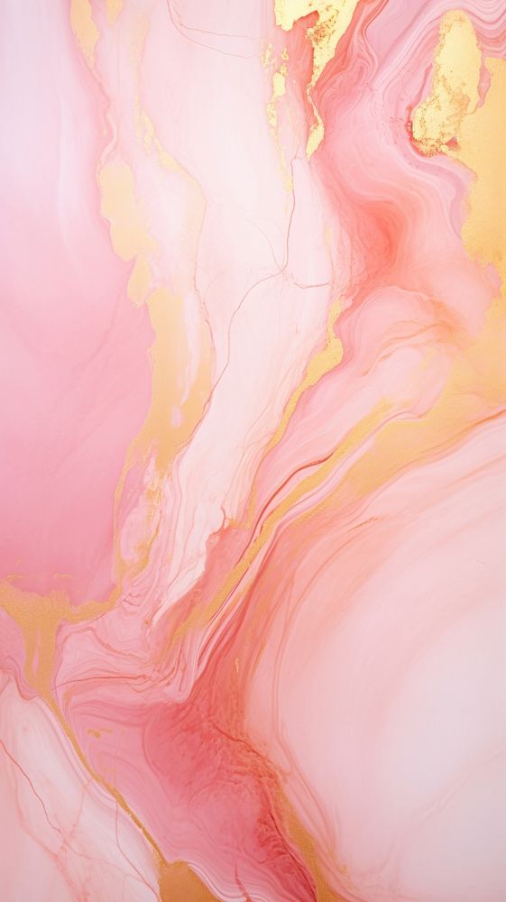 Abstract pink marble with gold abstract painting backgrounds.