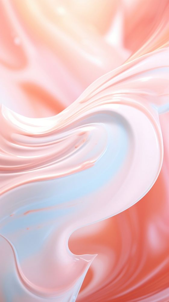 Cosmetic cream on liquid backgrounds abstract red.