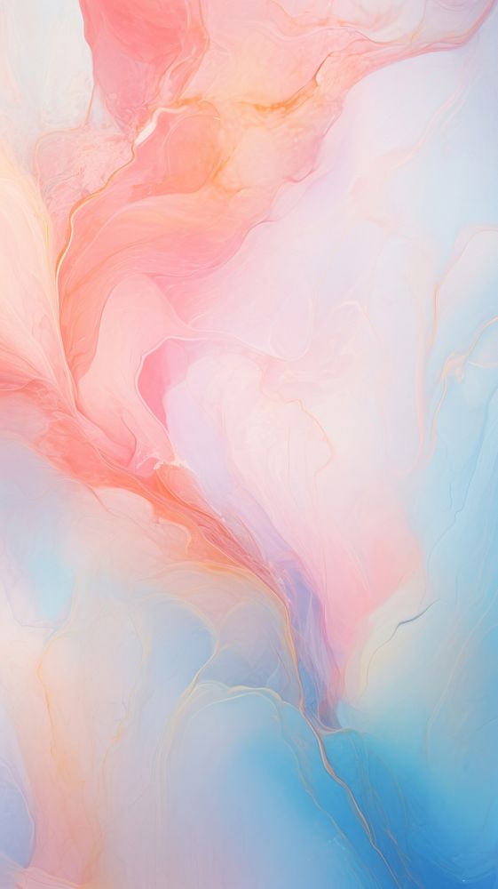 Experimental colorful pastel marble painting abstract petal.