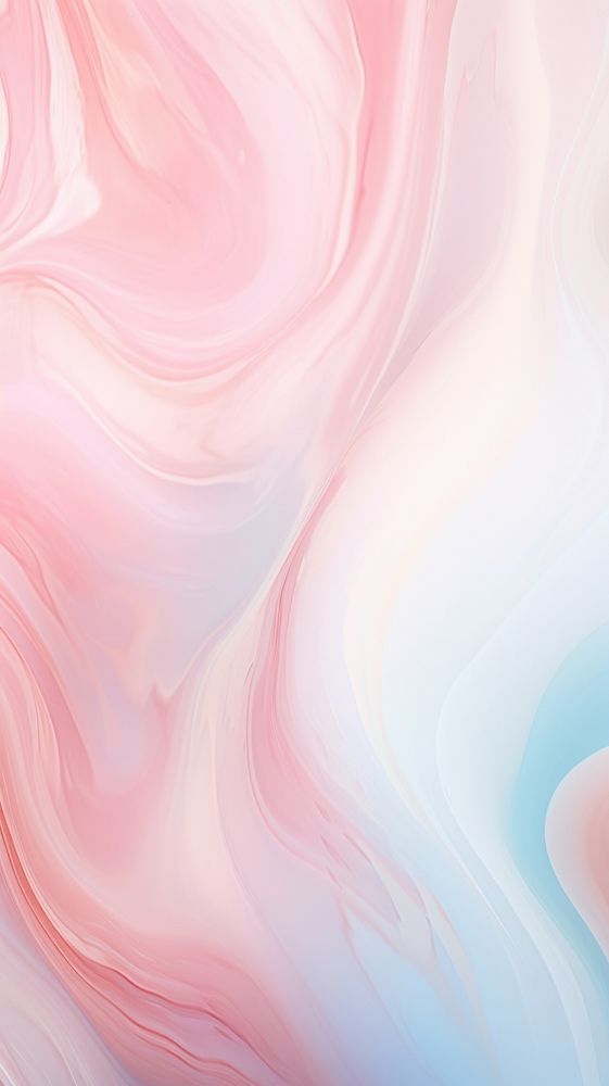 Flowy pastel marble abstract pattern red.