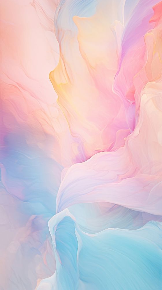 Flowy pastel marble abstract nature petal.